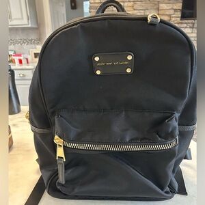 Adrienne Vittadini Black Nylon Backpack